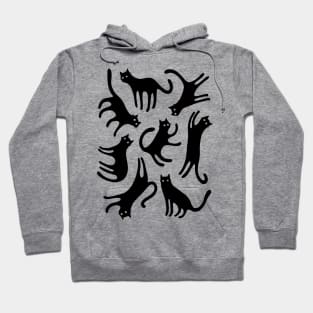 Curious Black Cats Hoodie